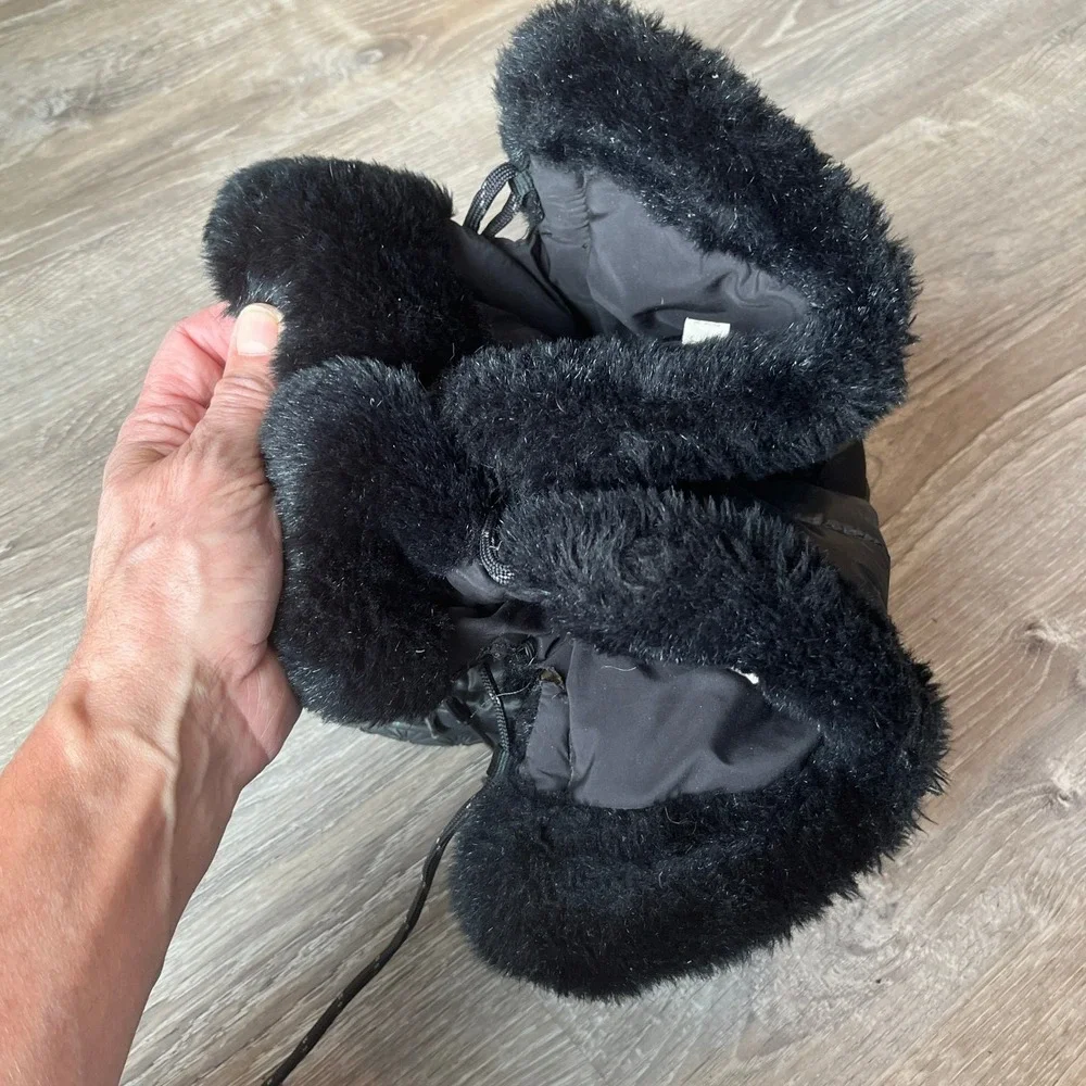 The North Face Nuptse Boots Black Puffer Goose Down Women 8.5 UK 6.5‎ EU 39.5